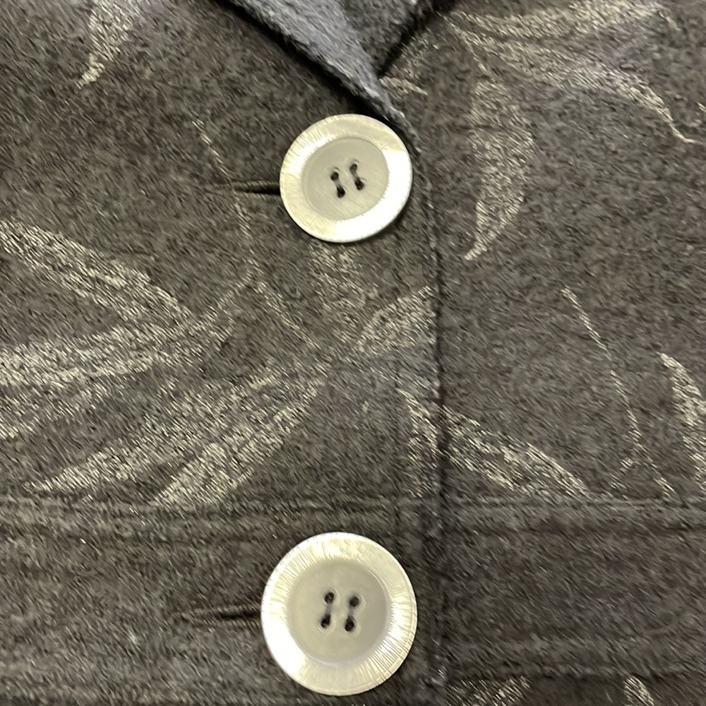 Wool Jacket Very Nice Leaf Print - image 3